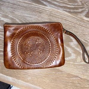 Vintage Leather Oversized Wallet/Smaller Purse
